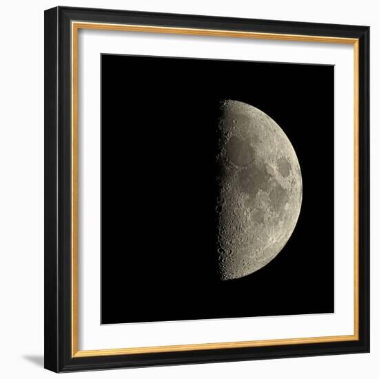 First Quarter Moon-Eckhard Slawik-Framed Premium Photographic Print