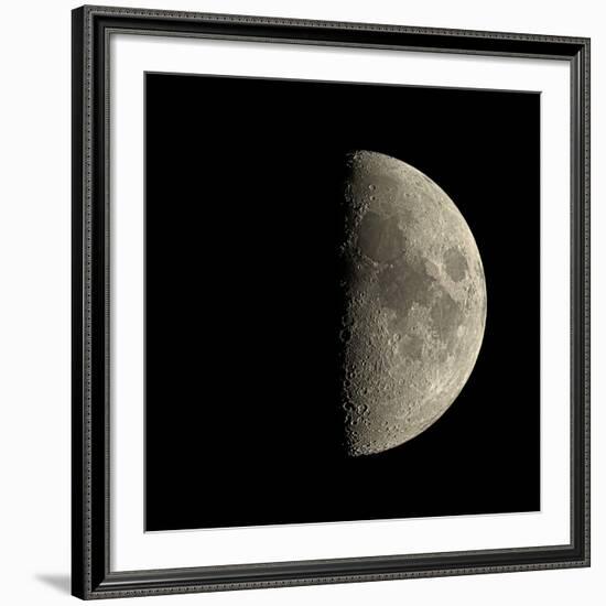 First Quarter Moon-Eckhard Slawik-Framed Photographic Print