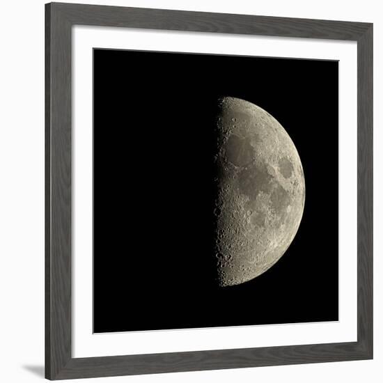 First Quarter Moon-Eckhard Slawik-Framed Photographic Print