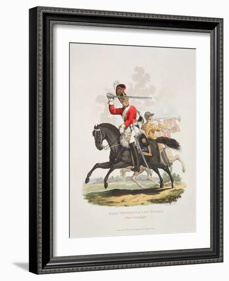 First Regiment of Life Guards, New Uniform, Engraved by Joseph Constantine Stadler, 1815-Charles Hamilton Smith-Framed Giclee Print