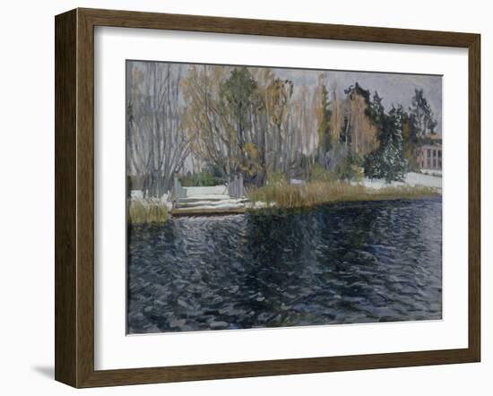 First Snow, Early 20th C-Stanislav Yulianovich Zhukovsky-Framed Giclee Print