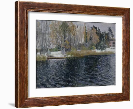 First Snow, Early 20th C-Stanislav Yulianovich Zhukovsky-Framed Giclee Print