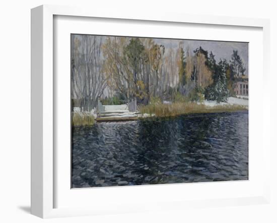 First Snow, Early 20th C-Stanislav Yulianovich Zhukovsky-Framed Giclee Print