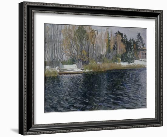 First Snow, Early 20th C-Stanislav Yulianovich Zhukovsky-Framed Giclee Print