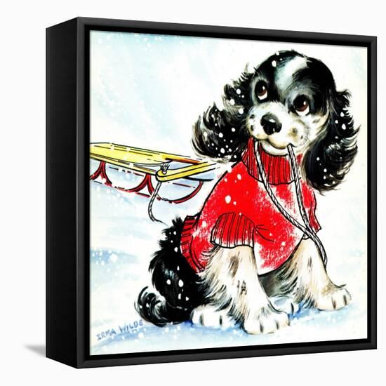 First Snow - Jack & Jill-Allan Eitzen-Framed Premier Image Canvas