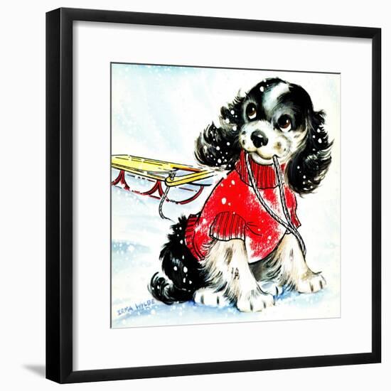 First Snow - Jack & Jill-Allan Eitzen-Framed Giclee Print