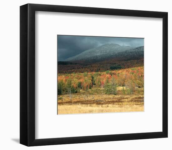 First Snow Storm Of The Season-null-Framed Art Print