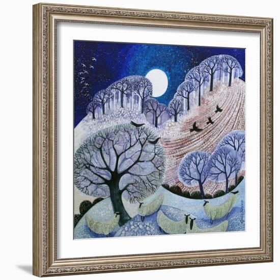 First Snow Surrey Hills-Lisa Graa Jensen-Framed Giclee Print