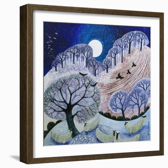 First Snow Surrey Hills-Lisa Graa Jensen-Framed Giclee Print