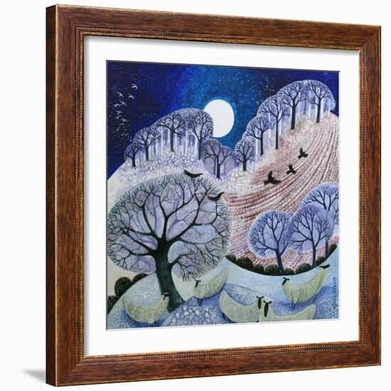 First Snow Surrey Hills-Lisa Graa Jensen-Framed Giclee Print