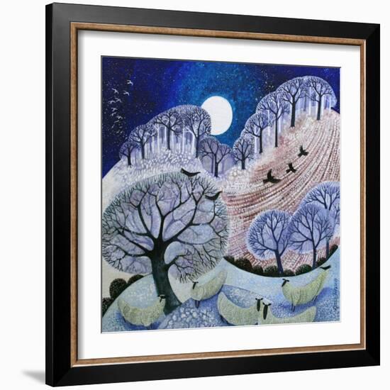 First Snow Surrey Hills-Lisa Graa Jensen-Framed Giclee Print