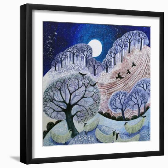 First Snow Surrey Hills-Lisa Graa Jensen-Framed Giclee Print