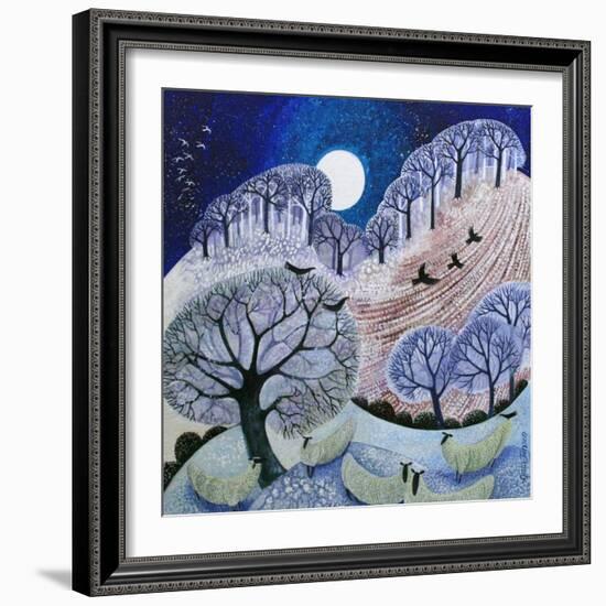 First Snow Surrey Hills-Lisa Graa Jensen-Framed Giclee Print