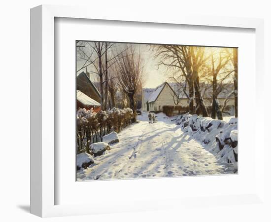 First Snow-Peder Mork Monsted-Framed Premium Giclee Print