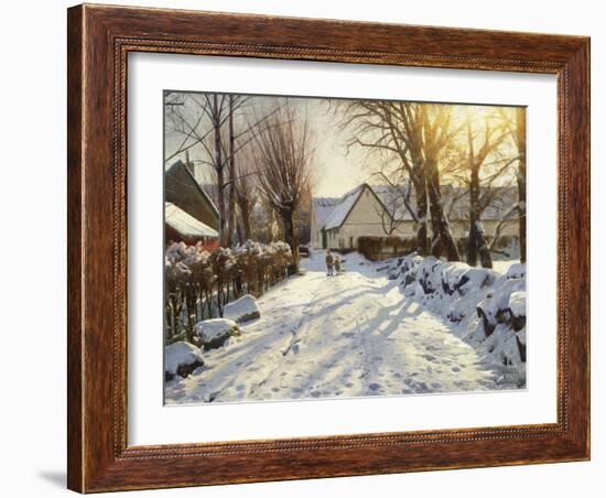 First Snow-Peder Mork Monsted-Framed Giclee Print