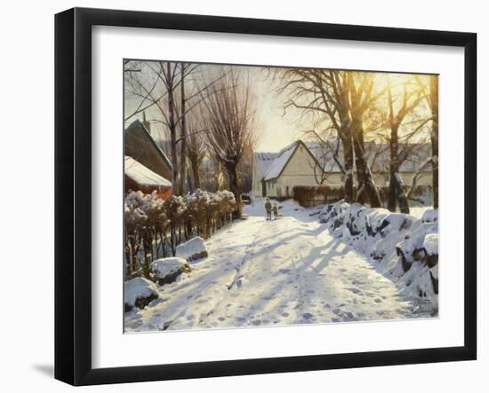 First Snow-Peder Mork Monsted-Framed Giclee Print