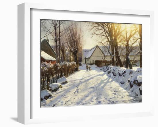 First Snow-Peder Mork Monsted-Framed Giclee Print