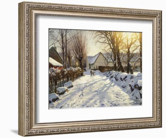 First Snow-Peder Mork Monsted-Framed Giclee Print