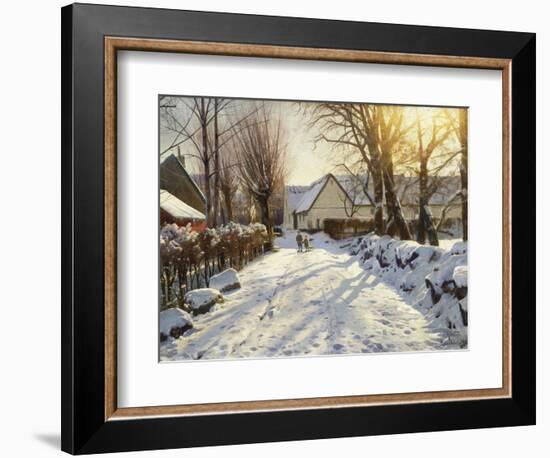 First Snow-Peder Mork Monsted-Framed Giclee Print