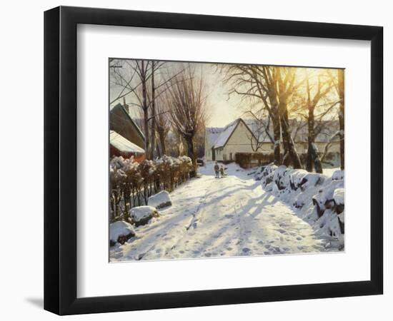 First Snow-Peder Mork Monsted-Framed Giclee Print