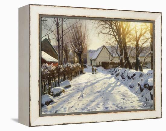 First Snow-Peder Mork Monsted-Framed Premier Image Canvas