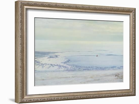 First Snow-Mark Van Crombrugge-Framed Art Print