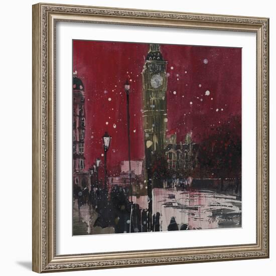 First Snows of Winter, Big Ben-Susan Brown-Framed Giclee Print