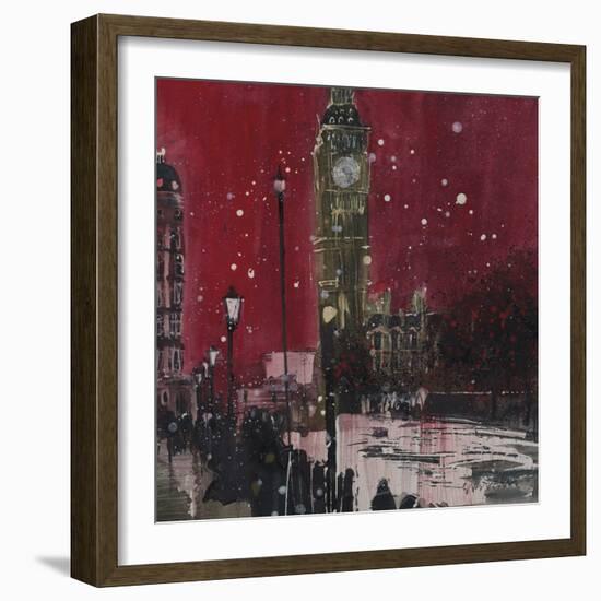 First Snows of Winter, Big Ben-Susan Brown-Framed Giclee Print