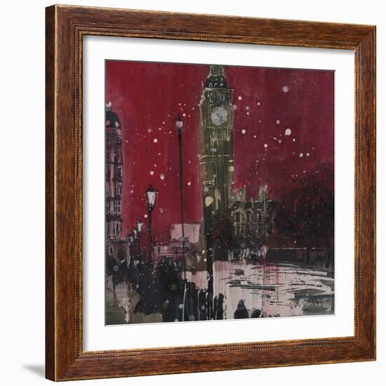 First Snows of Winter, Big Ben-Susan Brown-Framed Giclee Print