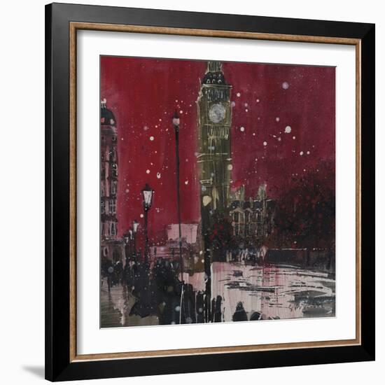 First Snows of Winter, Big Ben-Susan Brown-Framed Giclee Print