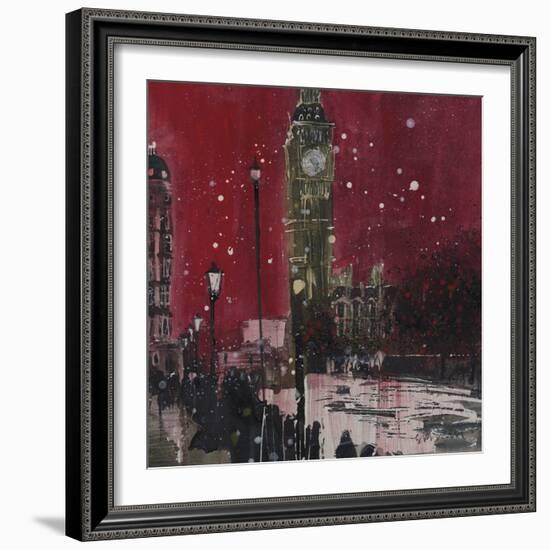 First Snows of Winter, Big Ben-Susan Brown-Framed Giclee Print