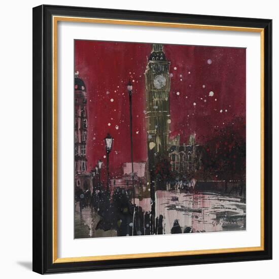 First Snows of Winter, Big Ben-Susan Brown-Framed Giclee Print