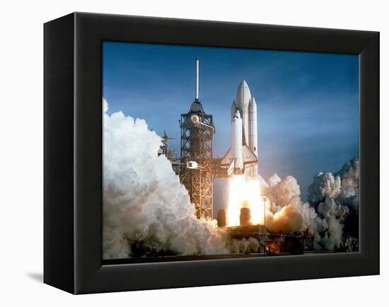 First Space Shuttle Launch on April 12, 1981-null-Framed Stretched Canvas