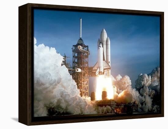 First Space Shuttle Launch on April 12, 1981-null-Framed Stretched Canvas