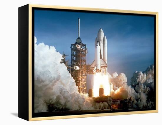 First Space Shuttle Launch on April 12, 1981-null-Framed Stretched Canvas