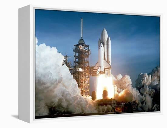 First Space Shuttle Launch on April 12, 1981-null-Framed Stretched Canvas