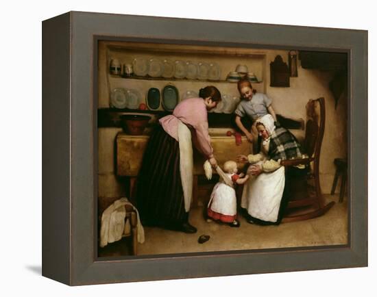 First Steps, 1888-George Hall Neale-Framed Premier Image Canvas