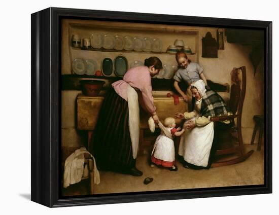 First Steps, 1888-George Hall Neale-Framed Premier Image Canvas