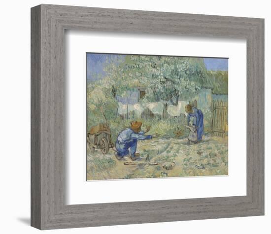 First Steps - After Millet, 1890-Vincent van Gogh-Framed Art Print