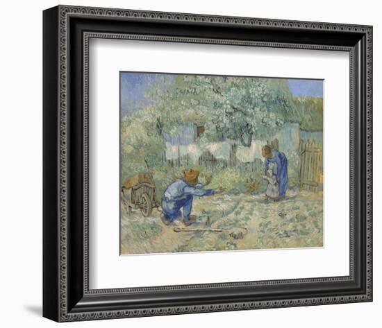First Steps - After Millet, 1890-Vincent van Gogh-Framed Art Print