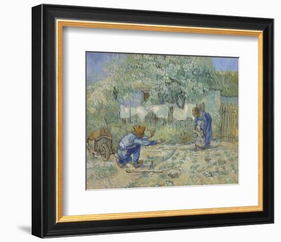 First Steps - After Millet, 1890-Vincent van Gogh-Framed Art Print