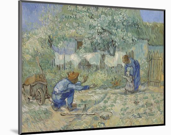 First Steps - After Millet, 1890-Vincent van Gogh-Mounted Art Print