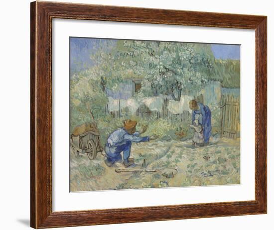 First Steps - After Millet, 1890-Vincent van Gogh-Framed Art Print