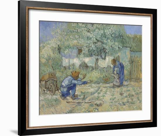 First Steps - After Millet, 1890-Vincent van Gogh-Framed Art Print