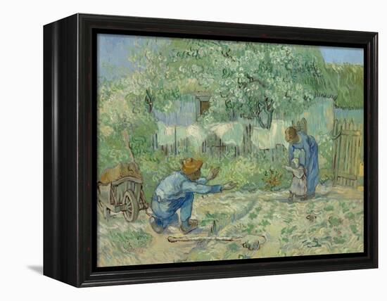 First Steps, after Millet, 1890-Vincent van Gogh-Framed Premier Image Canvas