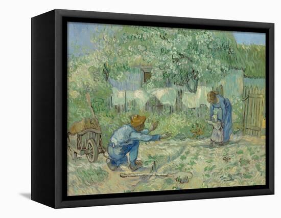 First Steps, after Millet, 1890-Vincent van Gogh-Framed Premier Image Canvas