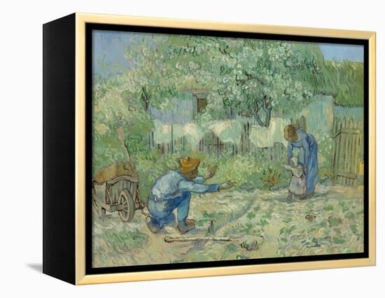 First Steps, after Millet, 1890-Vincent van Gogh-Framed Premier Image Canvas