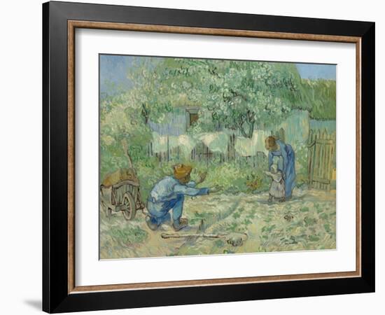 First Steps, after Millet, 1890-Vincent van Gogh-Framed Giclee Print