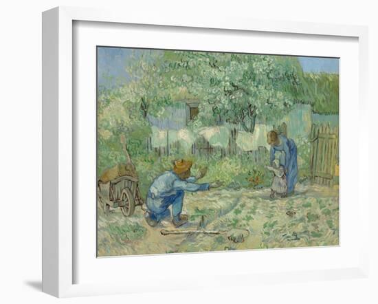 First Steps, after Millet, 1890-Vincent van Gogh-Framed Giclee Print