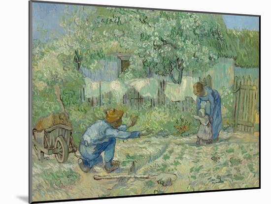 First Steps, after Millet, 1890-Vincent van Gogh-Mounted Giclee Print